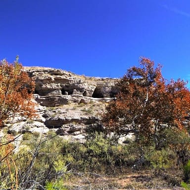 Not far from the river, these caves are accessible by trail.