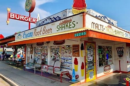 This Ice Cream Shop in Seligman on Route 66