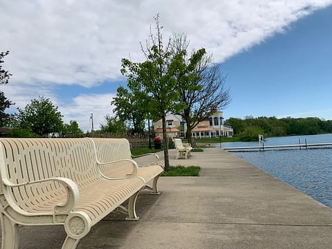 bench at the lake