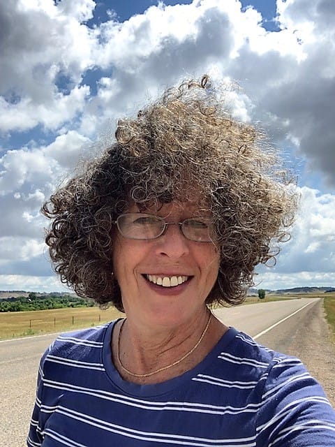 Big fuzzy hair in the wind
