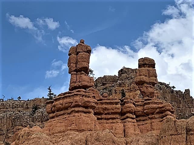 The Hoodoo Pillars at Bryce Canyon.